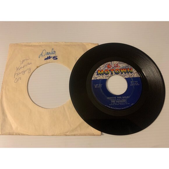 Vintage 1966 Motown 45 RPM Vinyl Record The Supremes "You Keep Me Hangin On" & " - Picture 5 of 5
